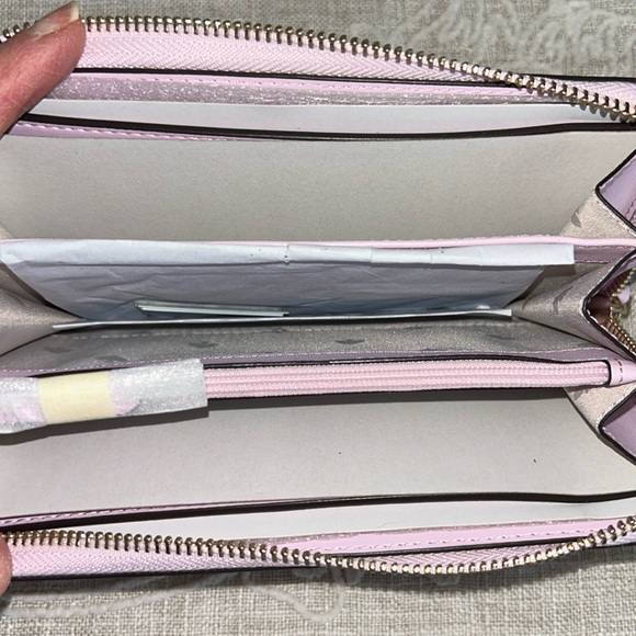 Kate Spade ♠️ NWT Pink Parrots Flock Party Large Continental Zip Around … - Picture 7 of 13